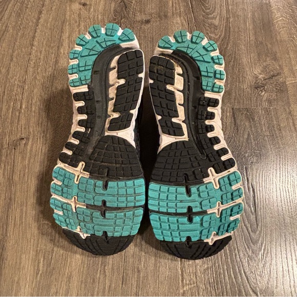 Brooks Ghost 9 Women's Size 9.5 Wide Black Purple Teal Running Shoes - Picture 6 of 11